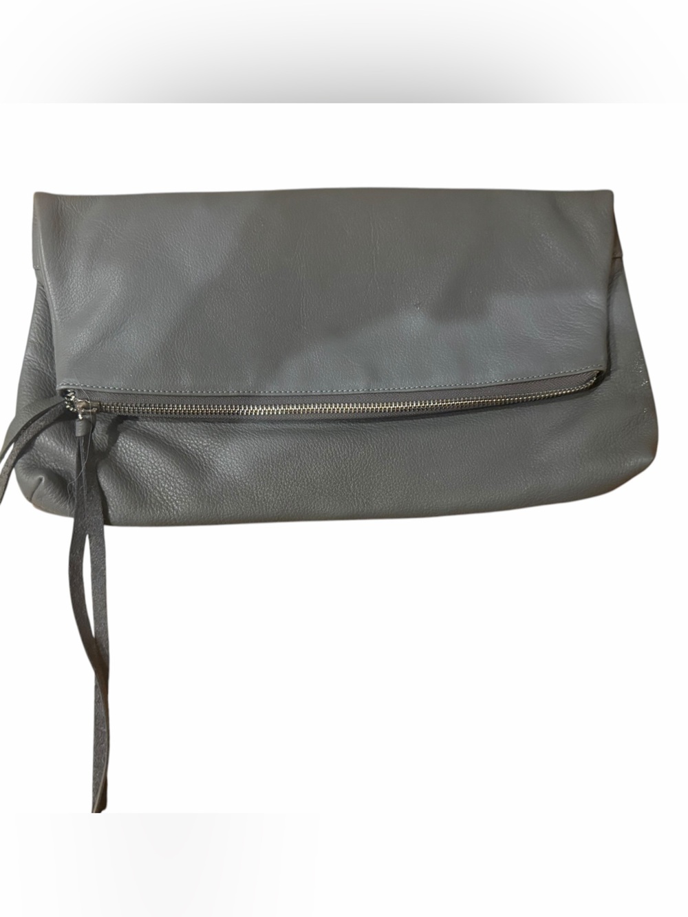Barneys New York🌸Fold-Over Leather Clutch w 3 Zip. Comps.🌸Deceivingly Spacious!